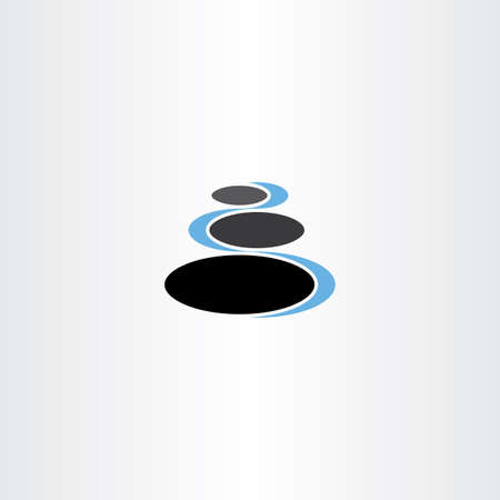 spa stones vector symbol icon elementのイラスト素材