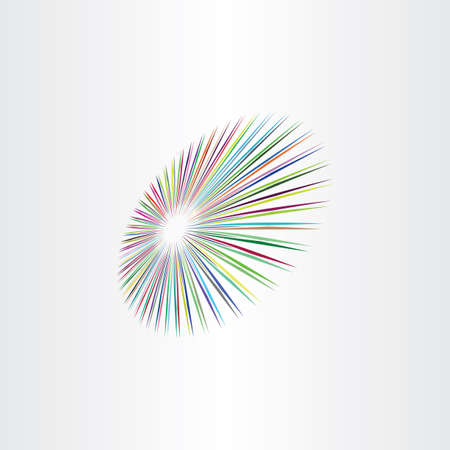 colorful perspective circle background vector designのイラスト素材