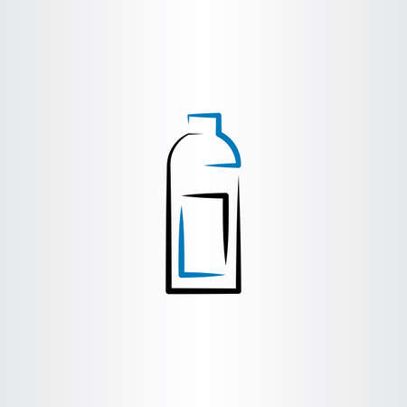 bottle icon symbol line vector designのイラスト素材