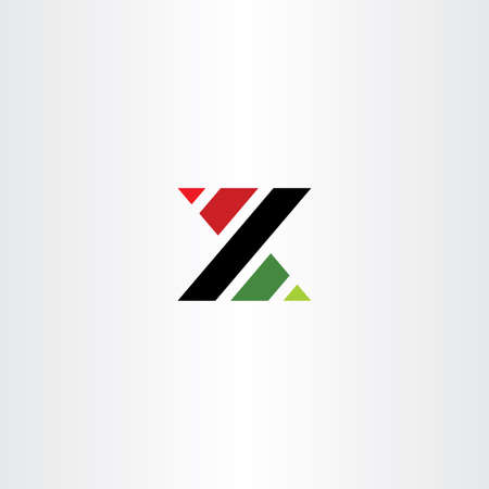 x or z letter symbol vector designのイラスト素材