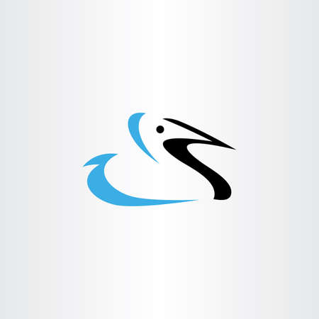 duck vector symbol icon design elementのイラスト素材