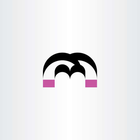 m symbol icon element sign vectorのイラスト素材