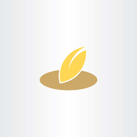 wheat and bread bakery iconのイラスト素材