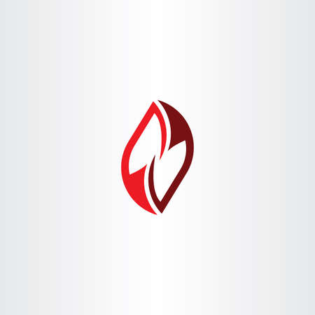 red icon letter n or z vector symbolのイラスト素材