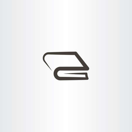 book icon line vector elementのイラスト素材