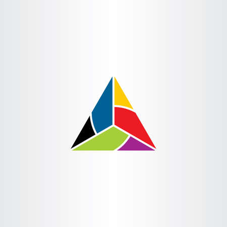 triangle knot icon sign designのイラスト素材