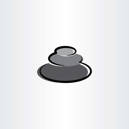 stones meditation zen icon vectorのイラスト素材
