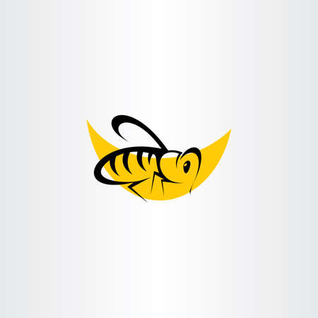 bee icon clip art vector symbol designのイラスト素材