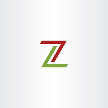red green z icon sign illustrationのイラスト素材