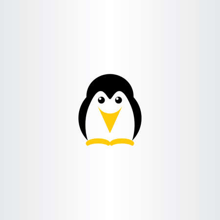 penguin vector icon symbol designのイラスト素材