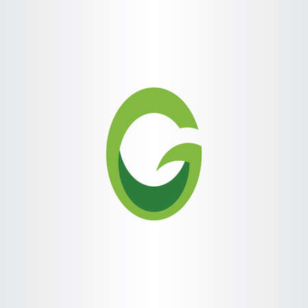 green letter g or o go vectorのイラスト素材