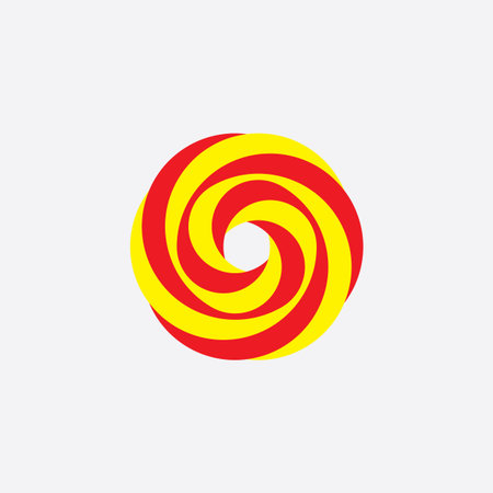 flower rose red yellow abstract icon background vectorのイラスト素材