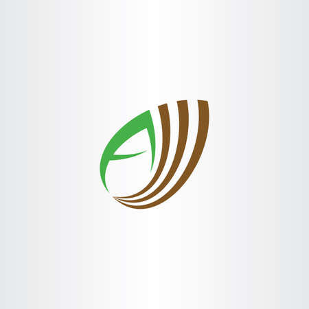 almond letter a vector icon symbol designのイラスト素材