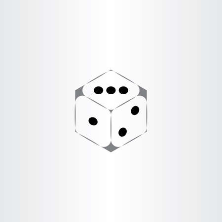 gambling dice vector icon designのイラスト素材