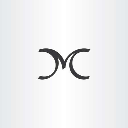 calligraphy letter m black icon vectorのイラスト素材