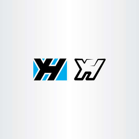 yh letter y and h symbol vectorのイラスト素材