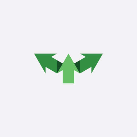 green arrows symbol sign iconのイラスト素材
