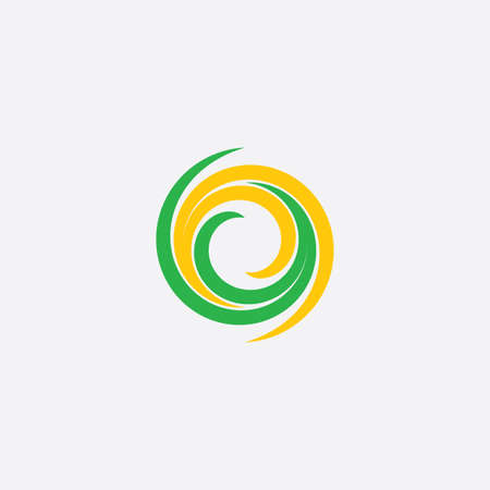 natural spring wave leaf vector designのイラスト素材