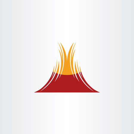 volcano vector symbol icon designのイラスト素材