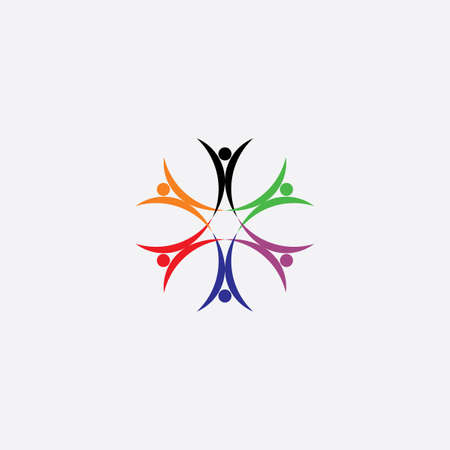 people icon team men symbol designのイラスト素材
