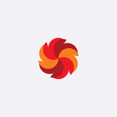 flower symbol abstract icon design elementのイラスト素材