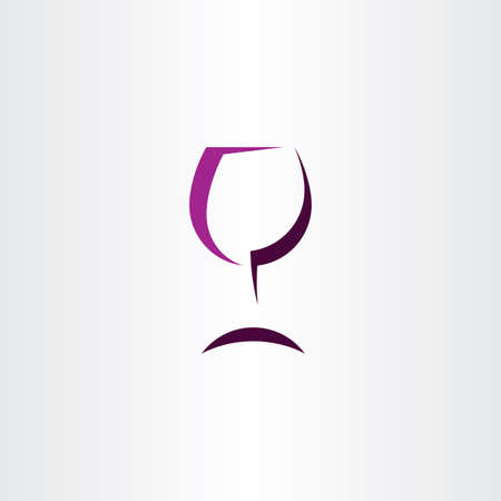 wine glass stylized symbol sign vectorのイラスト素材