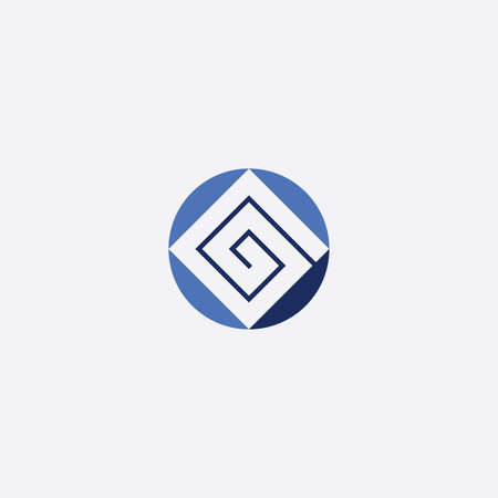 square spiral abstract business designのイラスト素材