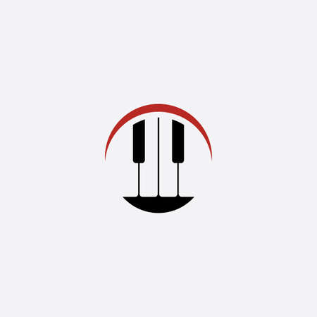 piano music icon vector symbol designのイラスト素材
