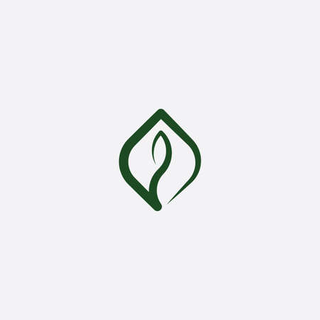 bio plant leaf icon vector symbol designのイラスト素材