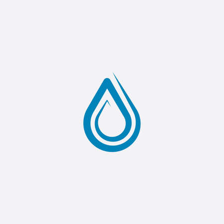 spiral water drop vector icon designのイラスト素材