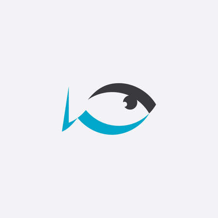 fat fish vector sign design elementのイラスト素材