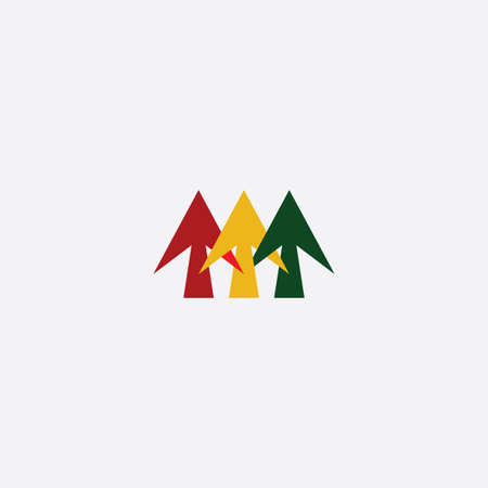 arrows icon vector abstractのイラスト素材