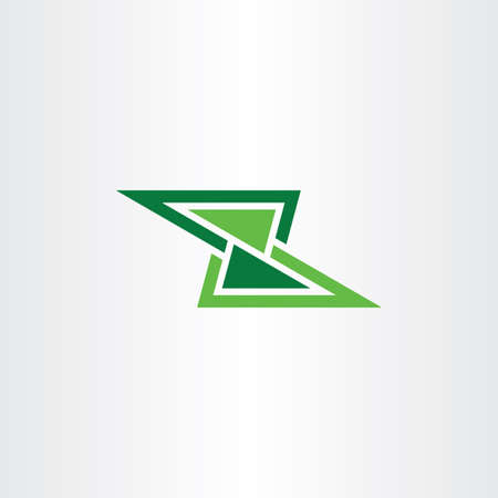 z letter green sign icon vectorのイラスト素材