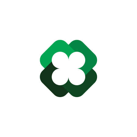 four leaf clover symbol vectorのイラスト素材