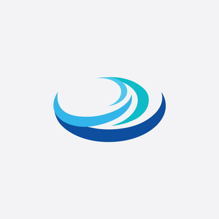 wave icon water design elementのイラスト素材