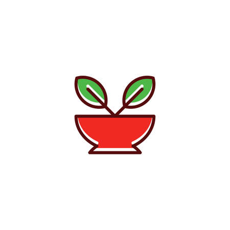 mortar pharmacy health leaf icon designのイラスト素材