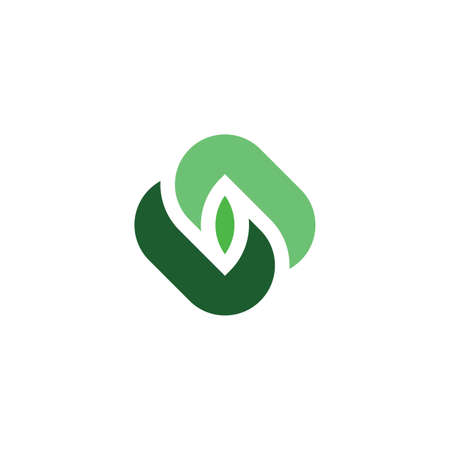 abstract eco green ecology vectorのイラスト素材
