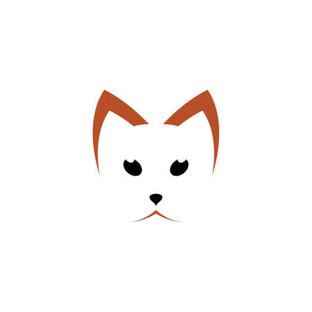 cat face icon sign design elementのイラスト素材