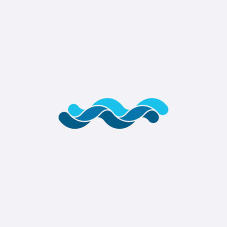 water design element wave vector icon designのイラスト素材