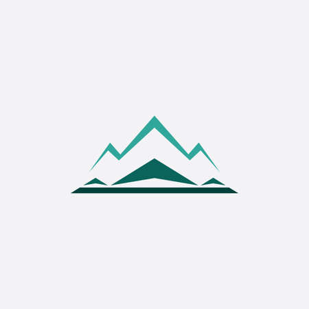 winter snow mountain icon  vector elementのイラスト素材