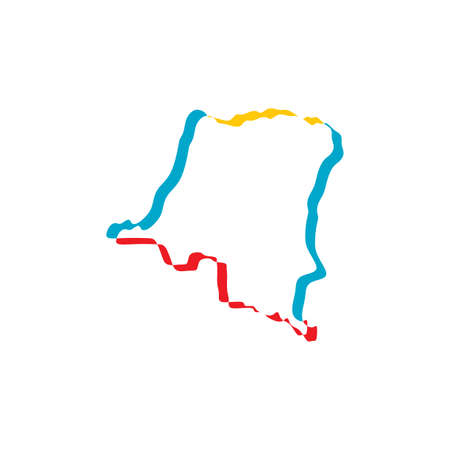 democratic republic of the congo icon vectorのイラスト素材
