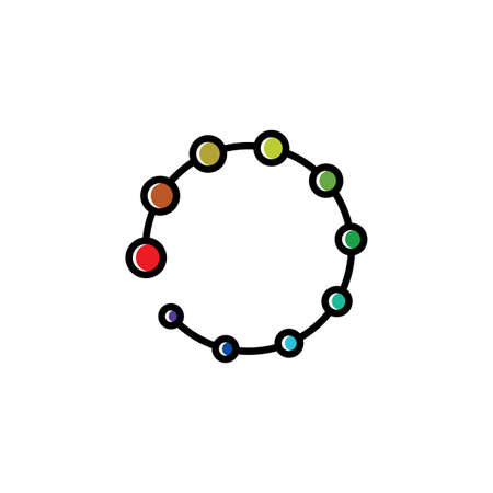 progress icon loading vector design elementのイラスト素材