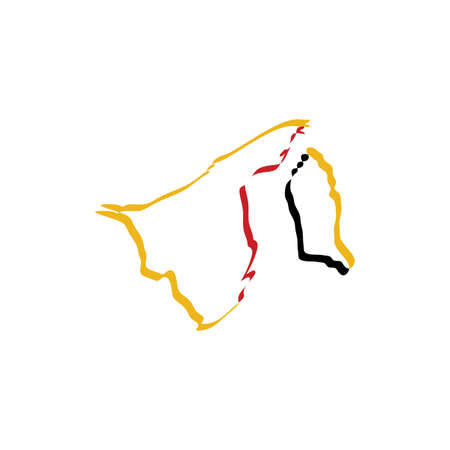 brunei map icon vector symbol elementのイラスト素材