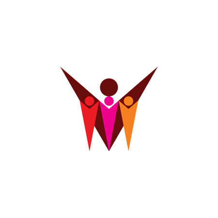 babysitter and children icon vector designのイラスト素材
