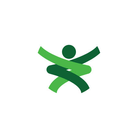 health man green dna iconのイラスト素材