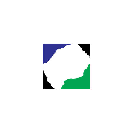 lesotho map icon vector symbolのイラスト素材