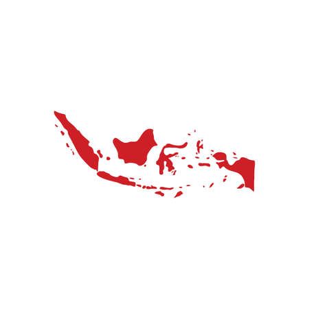 indonesia map icon vector symbolのイラスト素材