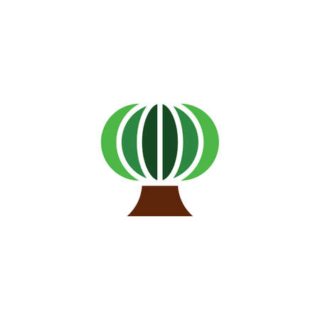 tree icon natural organic symbol ecoのイラスト素材