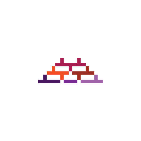 brick wall symbol vector iconのイラスト素材