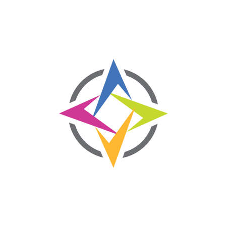 compass symbol icon elementのイラスト素材